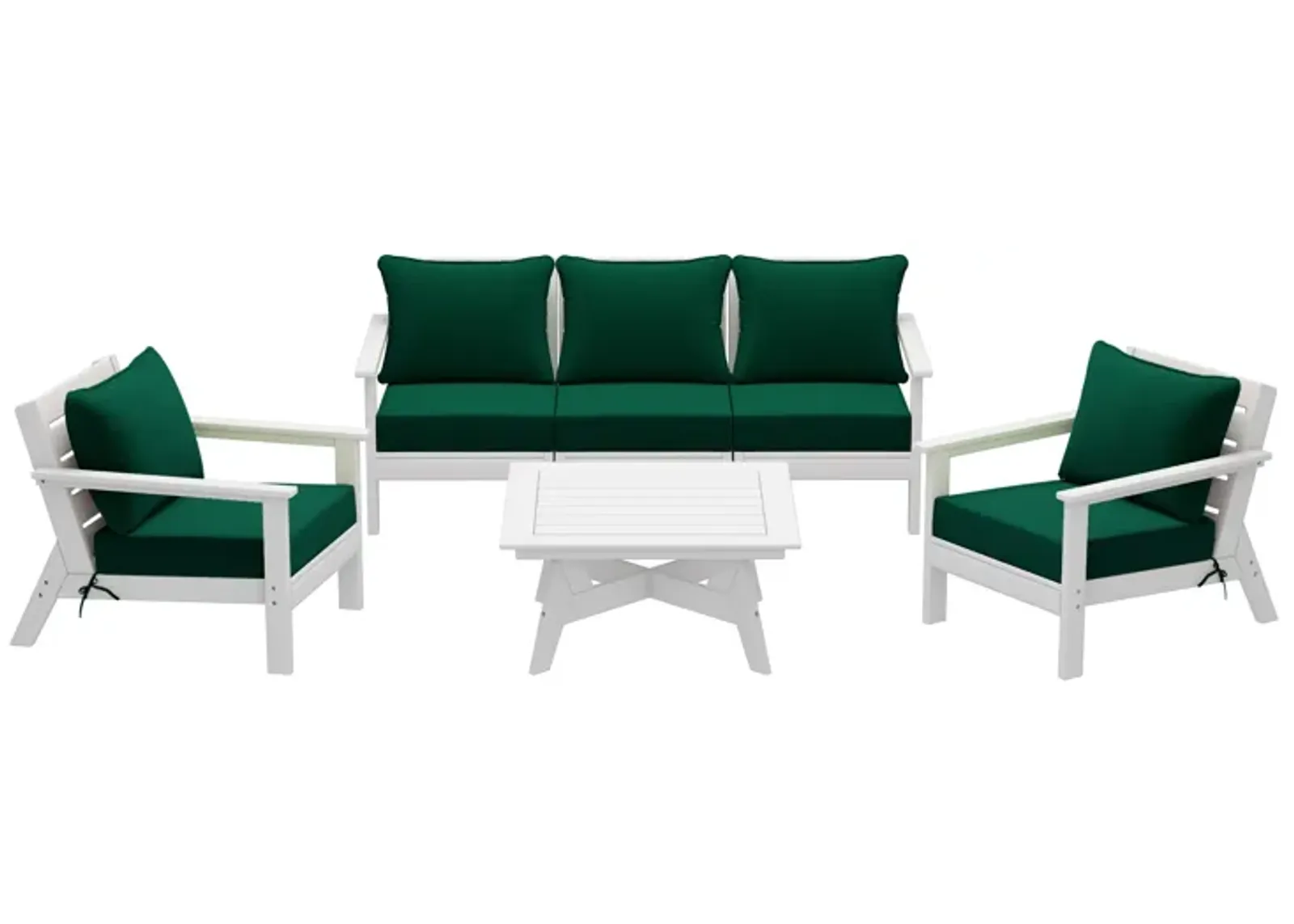 WestinTrends Outdoor 6-Piece Modular Sectional Patio Furniture Sofa Set