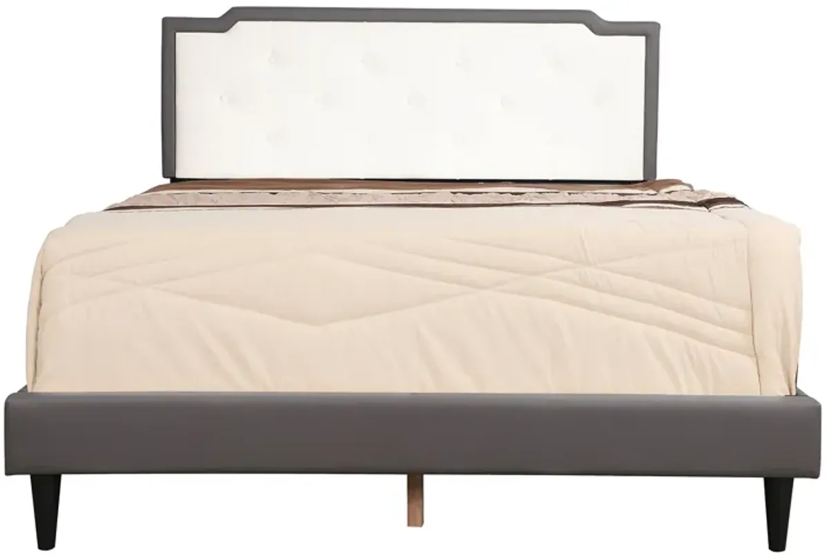 Deb Tufted Queen Panel Bed