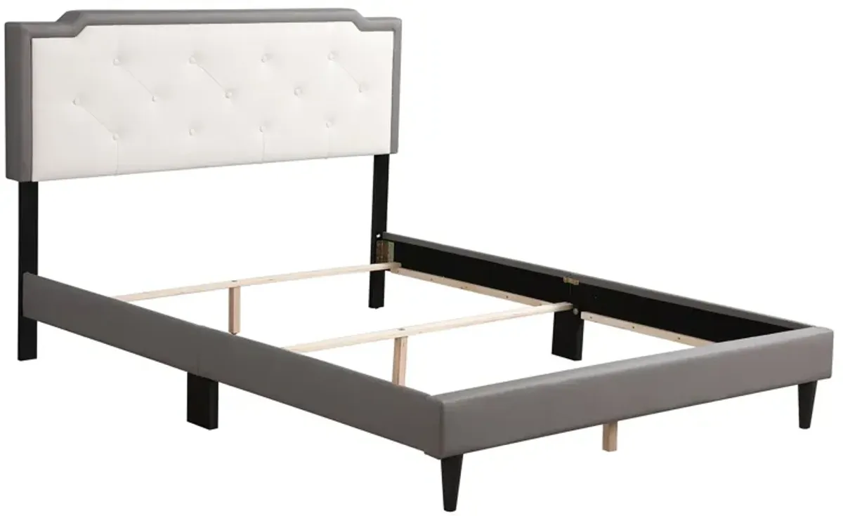 Deb Tufted Queen Panel Bed