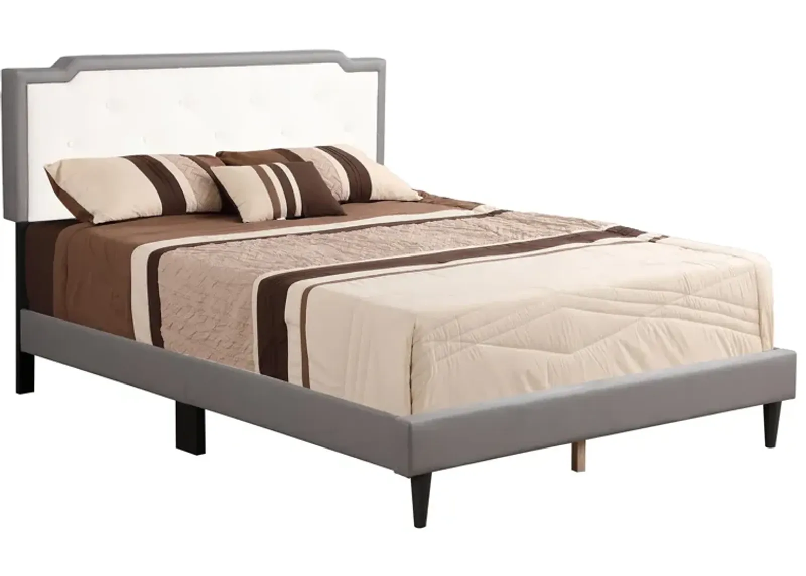 Deb Tufted Queen Panel Bed