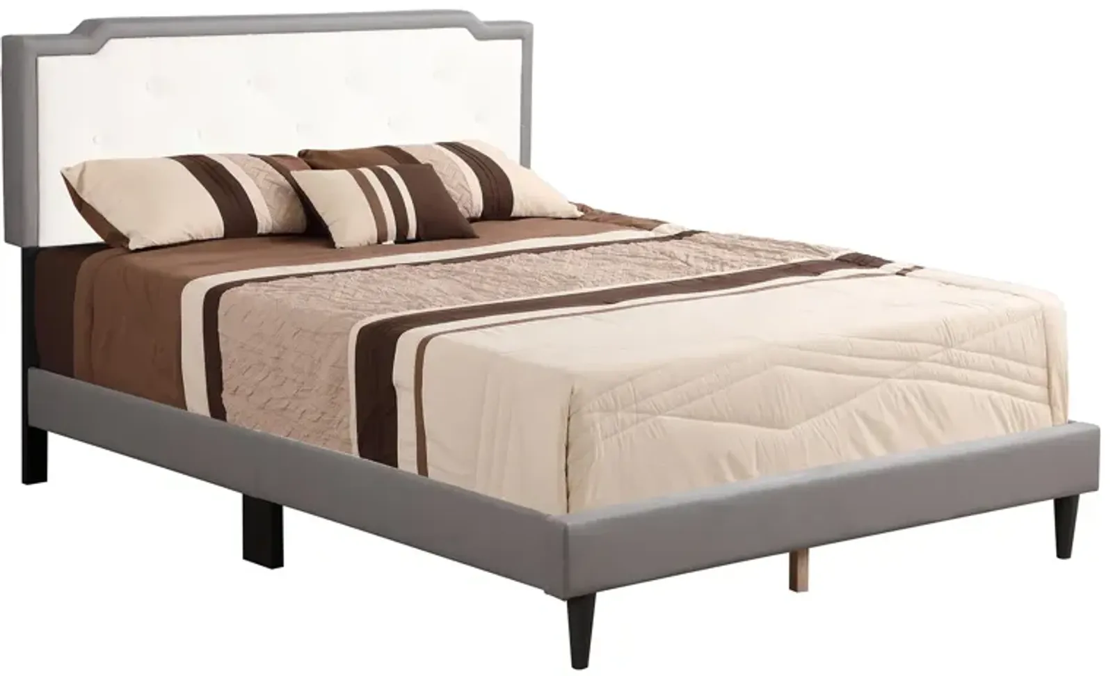 Deb Tufted Queen Panel Bed