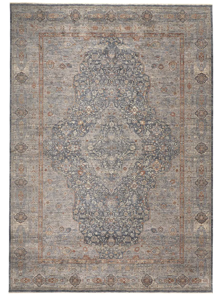 Marquette 3778F Gray/Blue/Red 2'8" x 10' Rug