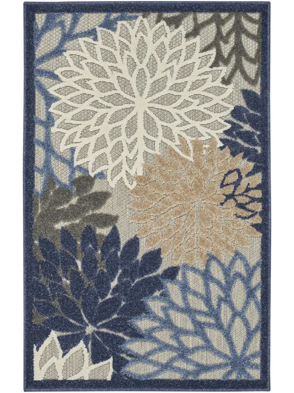 Aloha ALH05 Blue/Multicolor 3' x 5' Rug