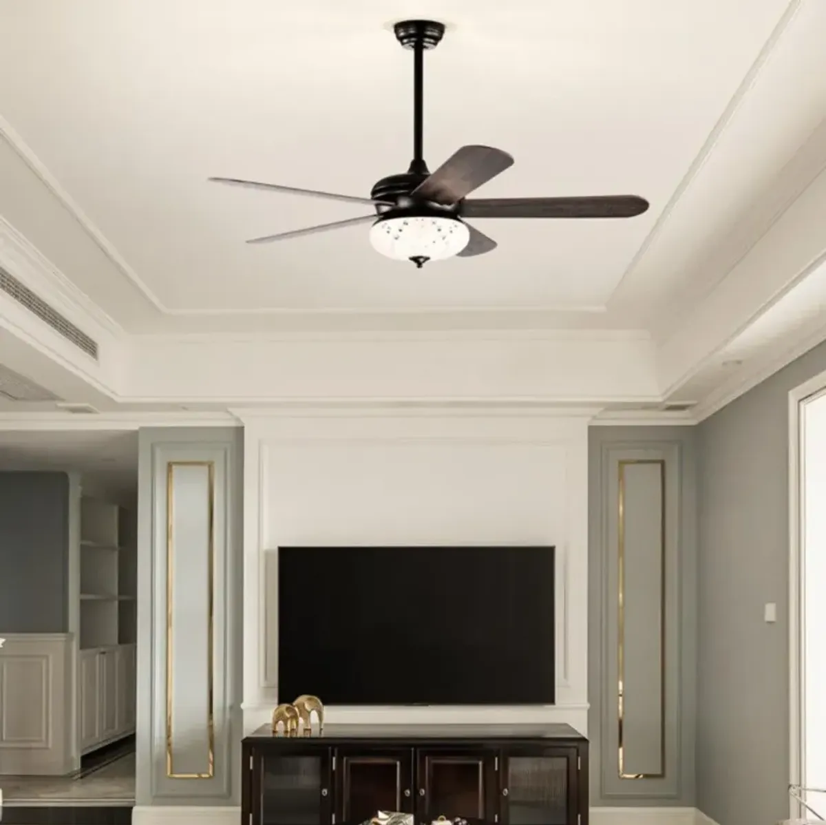 Hivvago 52 Inches Ceiling Fan with Remote Control