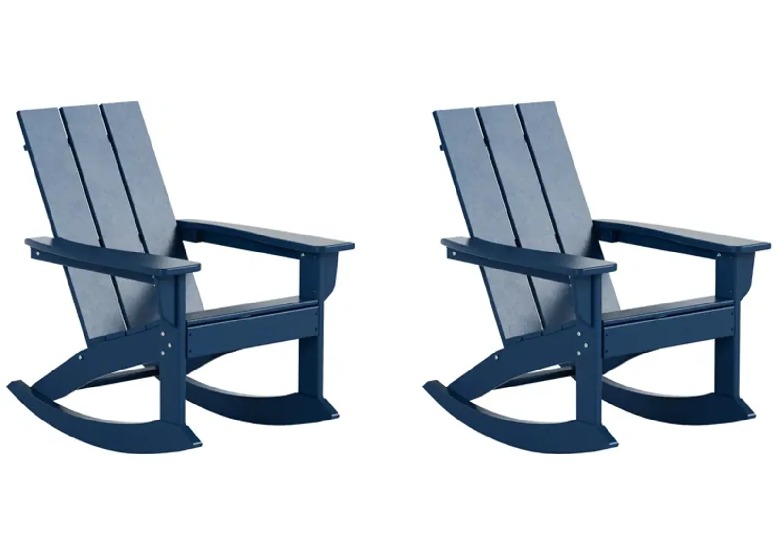 WestinTrends Modern Adirondack Outdoor Rocking Chair (Set of 2)