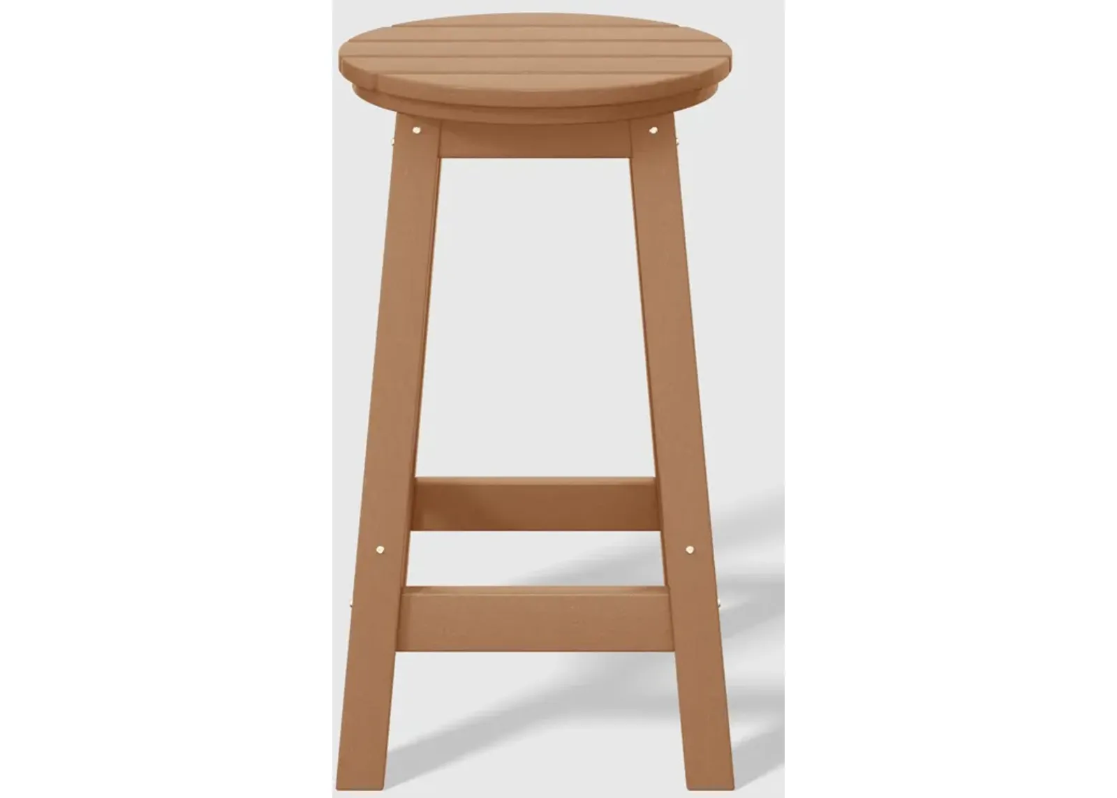 WestinTrends 24" HDPE Outdoor Patio Round Counter Height Bar Stool