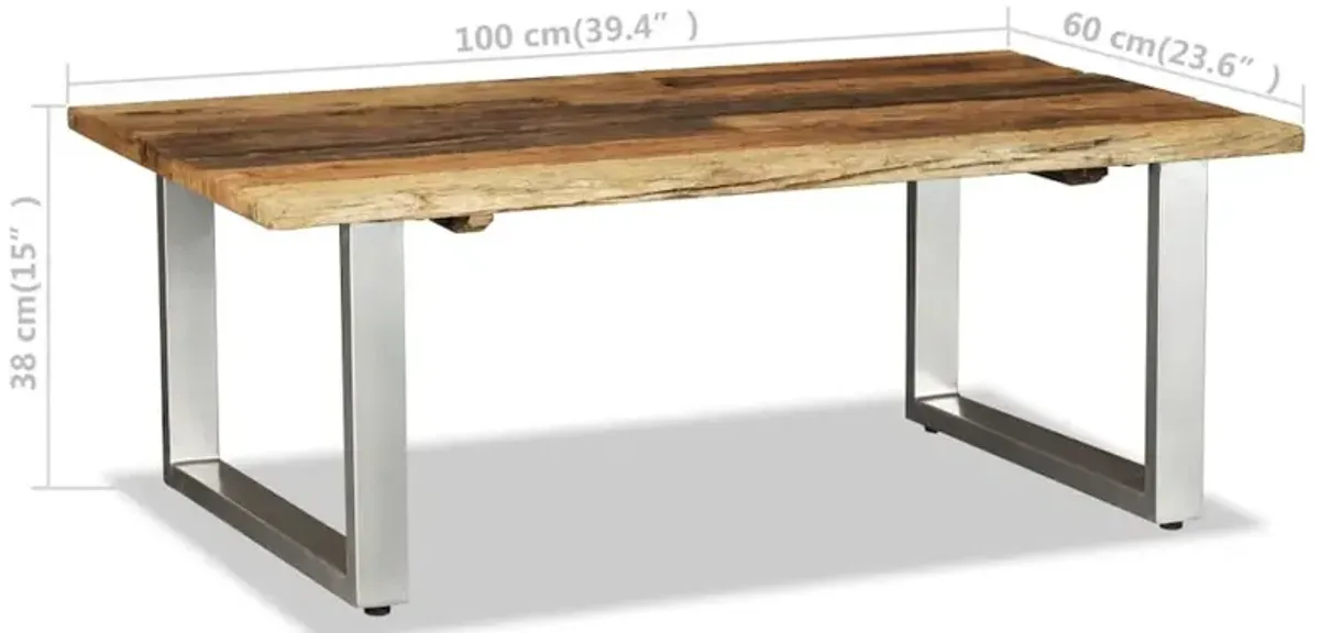 vidaXL Coffee Table Solid Reclaimed Wood