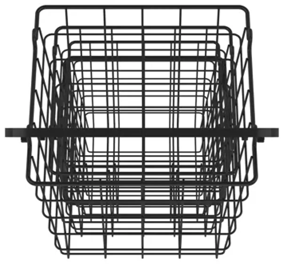 Oceanstar 3-Tier Metal Wire Storage Basket Stand with Removable Baskets � Black