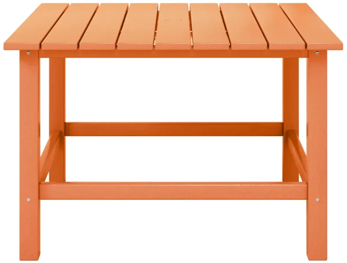 WestinTrends Kids Outdoor Patio Furniture HDPE Square Dining Table