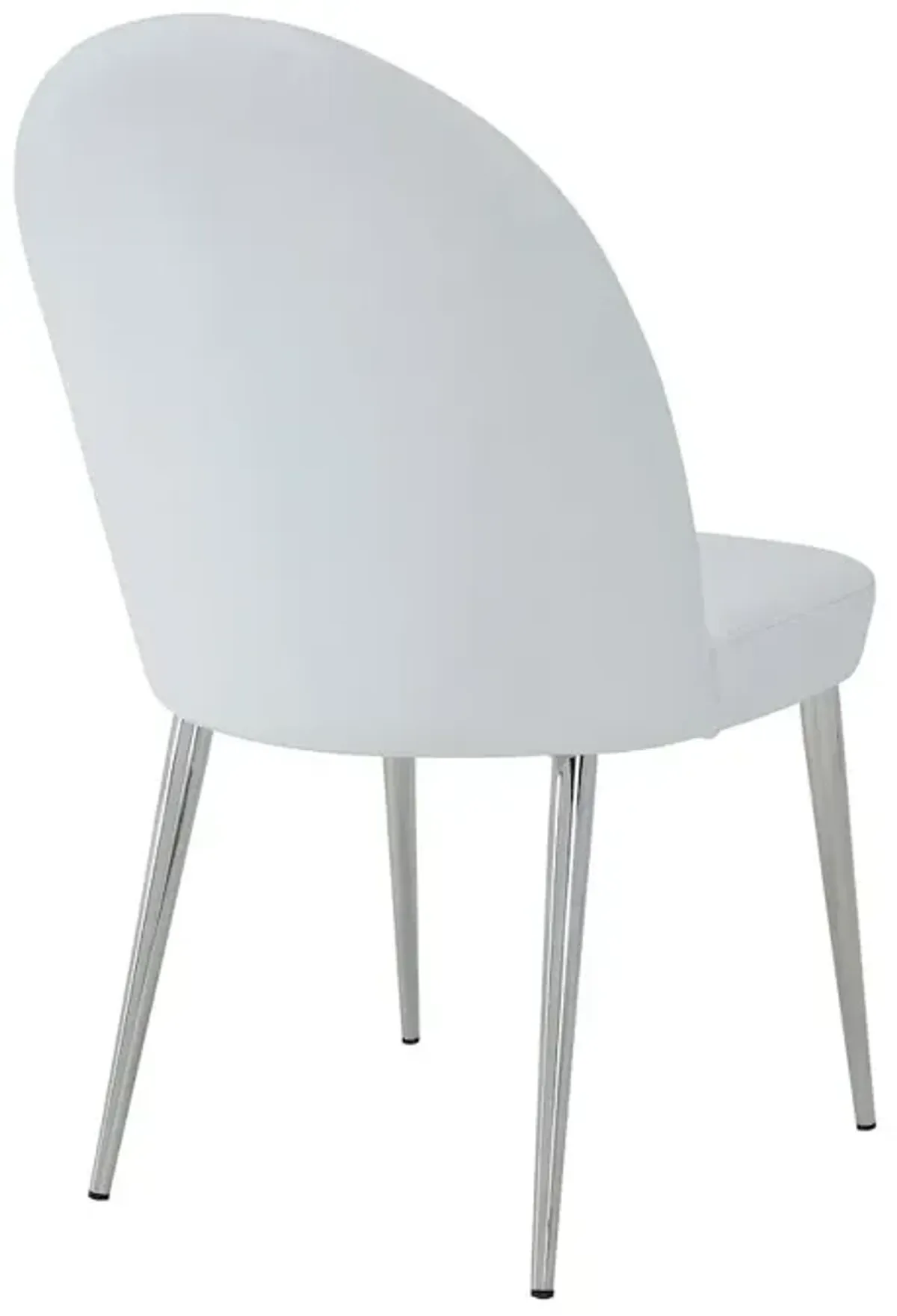 Pangea Home Vera Chair Faux Leather White- Set Of 2