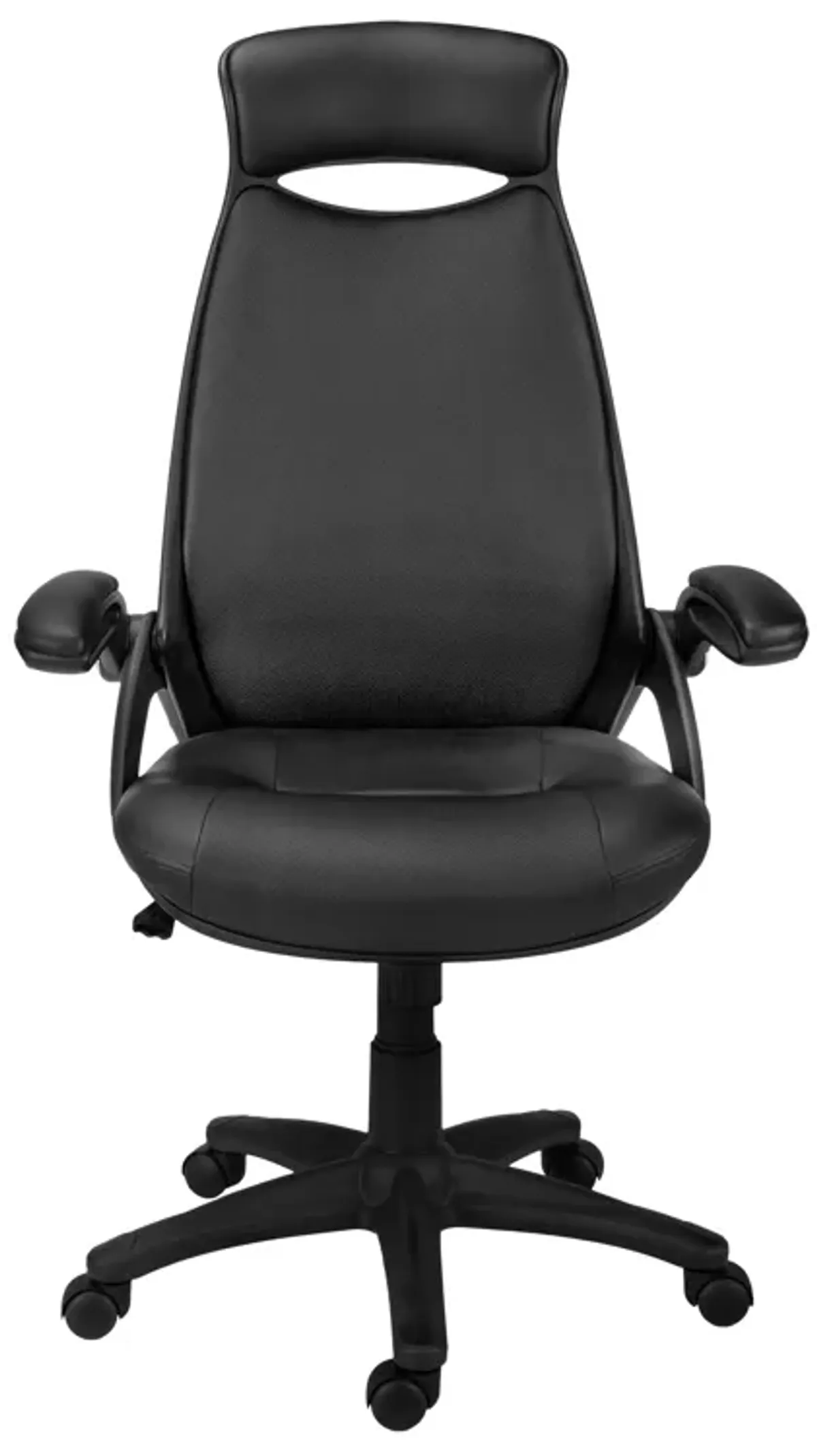 Monarch Specialties I 7276 Office Chair, Adjustable Height, Swivel, Ergonomic, Armrests, Computer Desk, Work, Metal, Fabric, Black, Contemporary, Modern