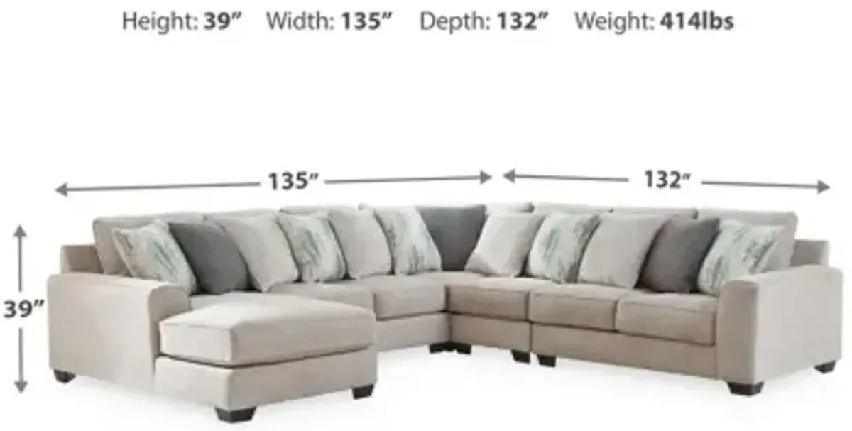 Ardsley 5-Piece Sectional with Chaise