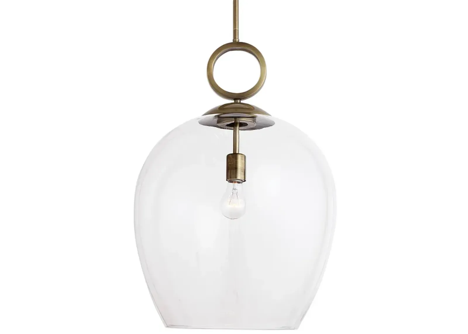 Uttermost Calix Large Blown Glass 1 Light Pendant