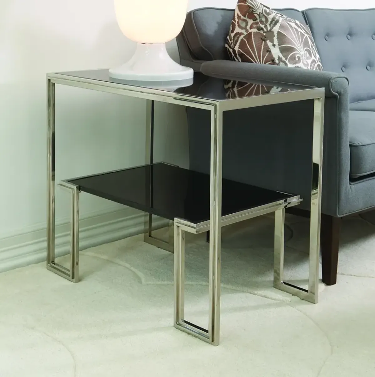 One-Up Table-Silver