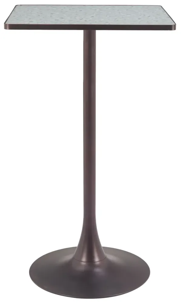 Spot Bar Table Gray & Bronze