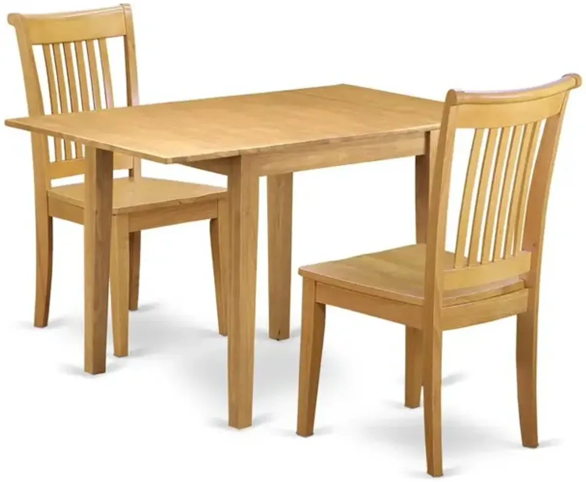 Dining Room Set Oak, NDPO3-OAK-W