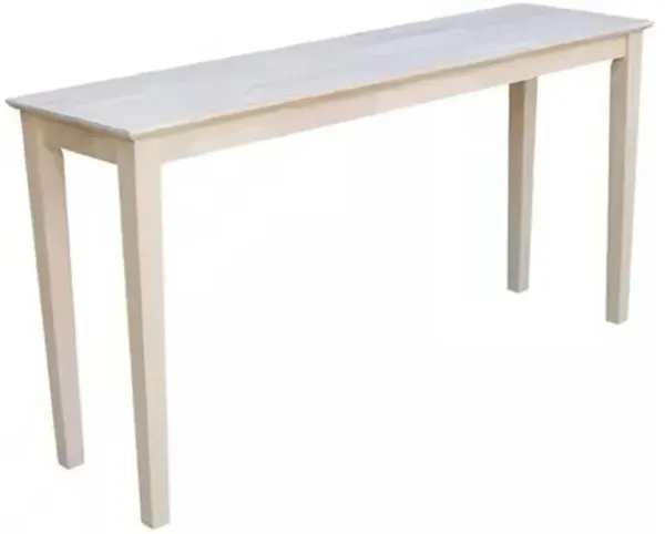 Unfinished Solid Wood Farmhouse Console Sofa Table – Classic Farmhouse Style