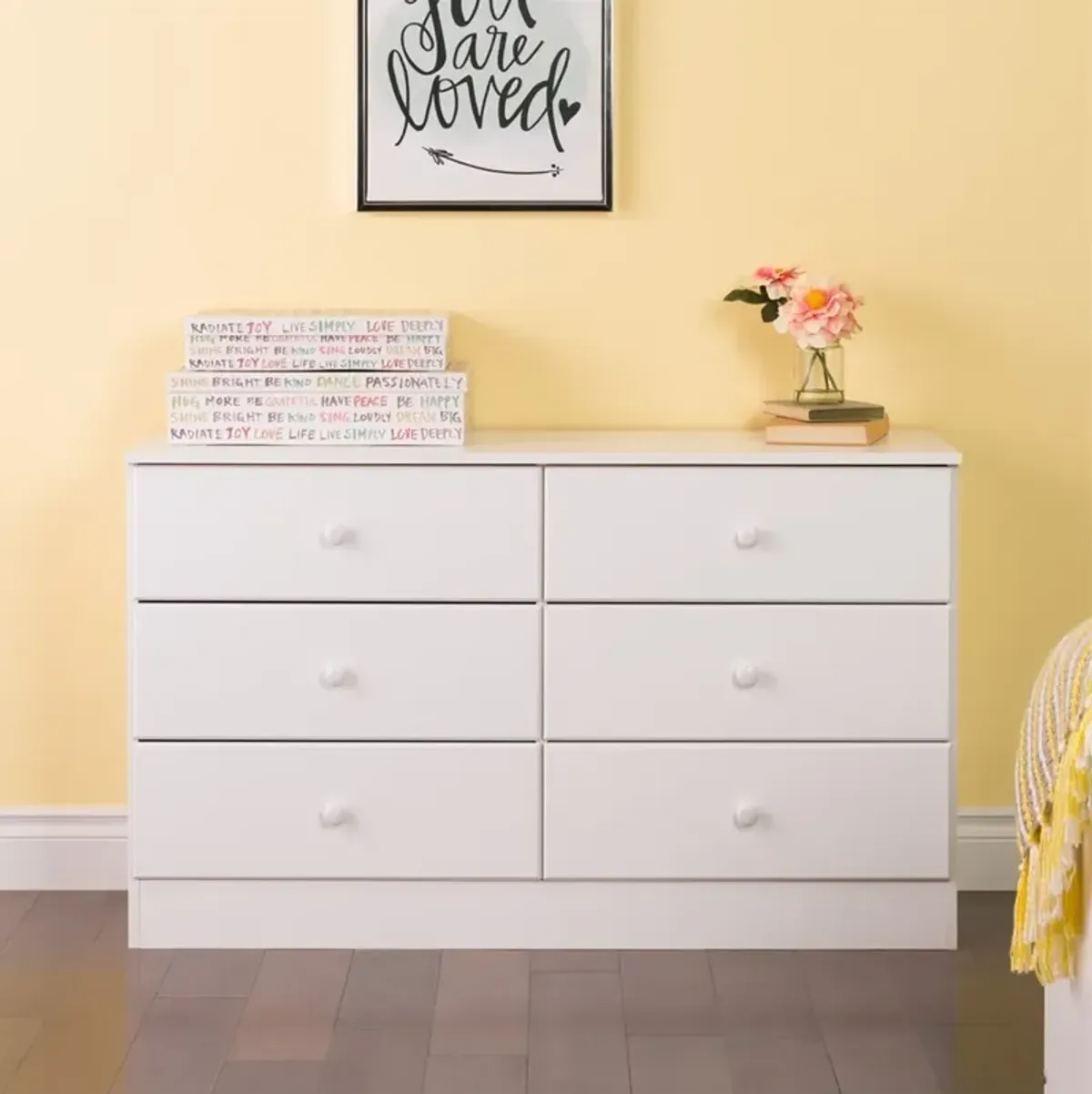 Prepac Astrid 6-Drawer Dresser, White