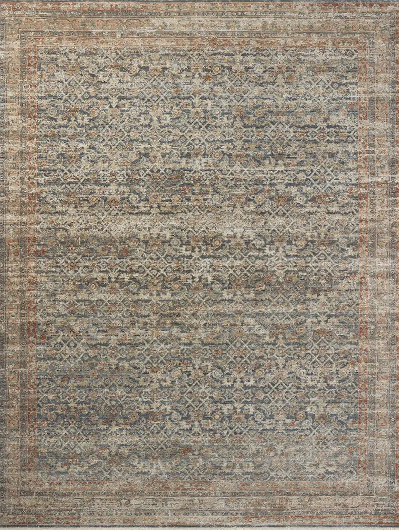 Heritage HER-12 Blue / Rust 12''0" x 15''0" Rug by Patent Pending