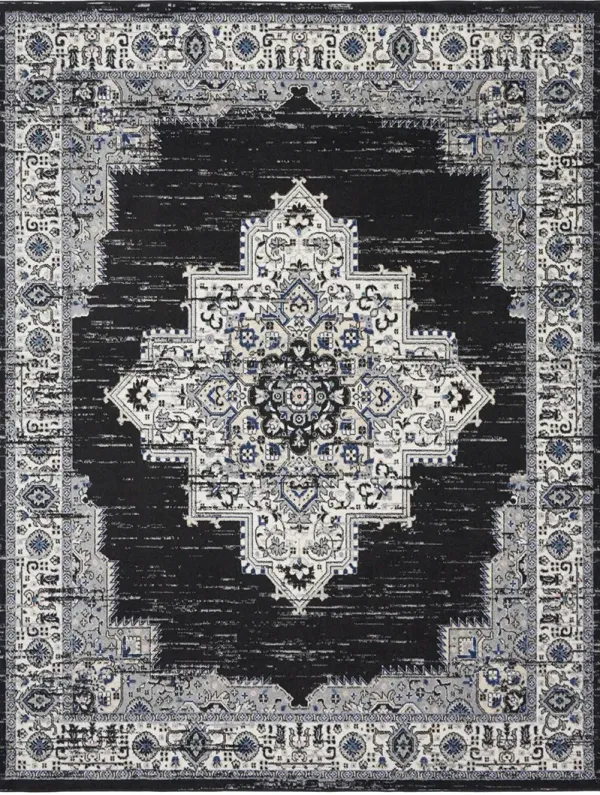 Passion PSN03 Ivory/Fuschia 6'7" x 9'6" Rug