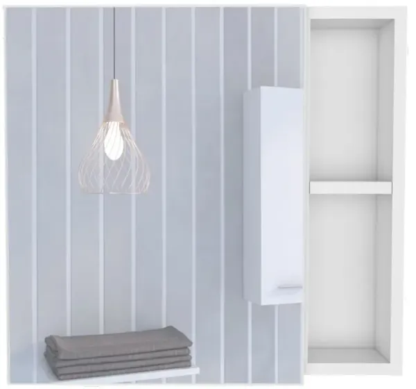 Streamdale Oman Medicine Cabinet with Internal and External Shelves