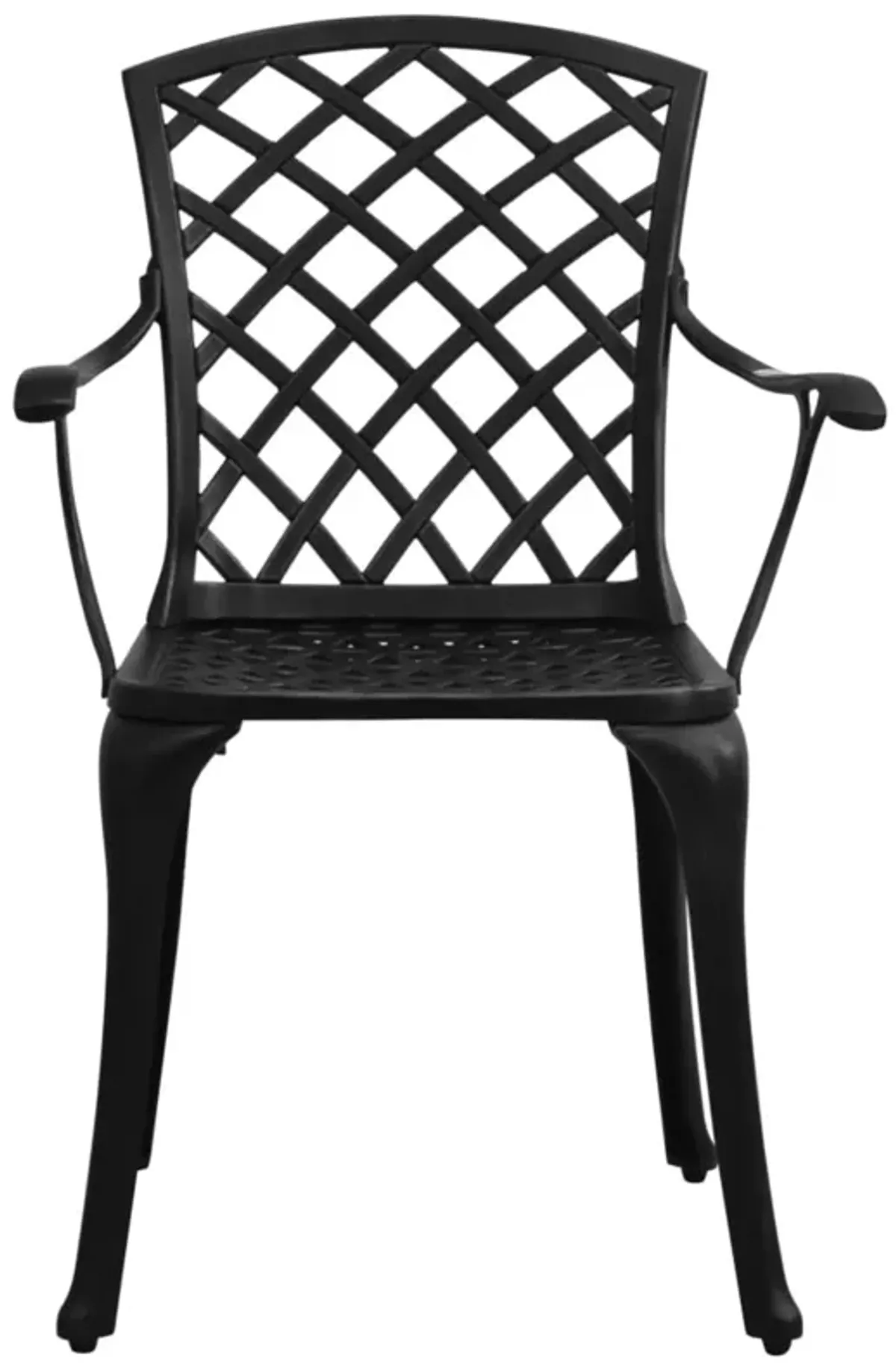 vidaXL 3 Piece Bistro Set Cast Aluminum Black