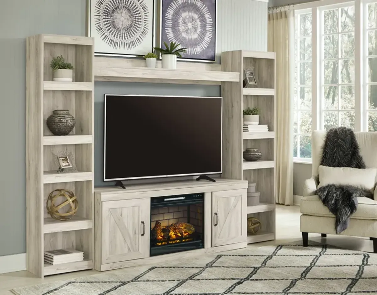 Bellaby 4-Piece Entertainment Center with Electric Fireplace