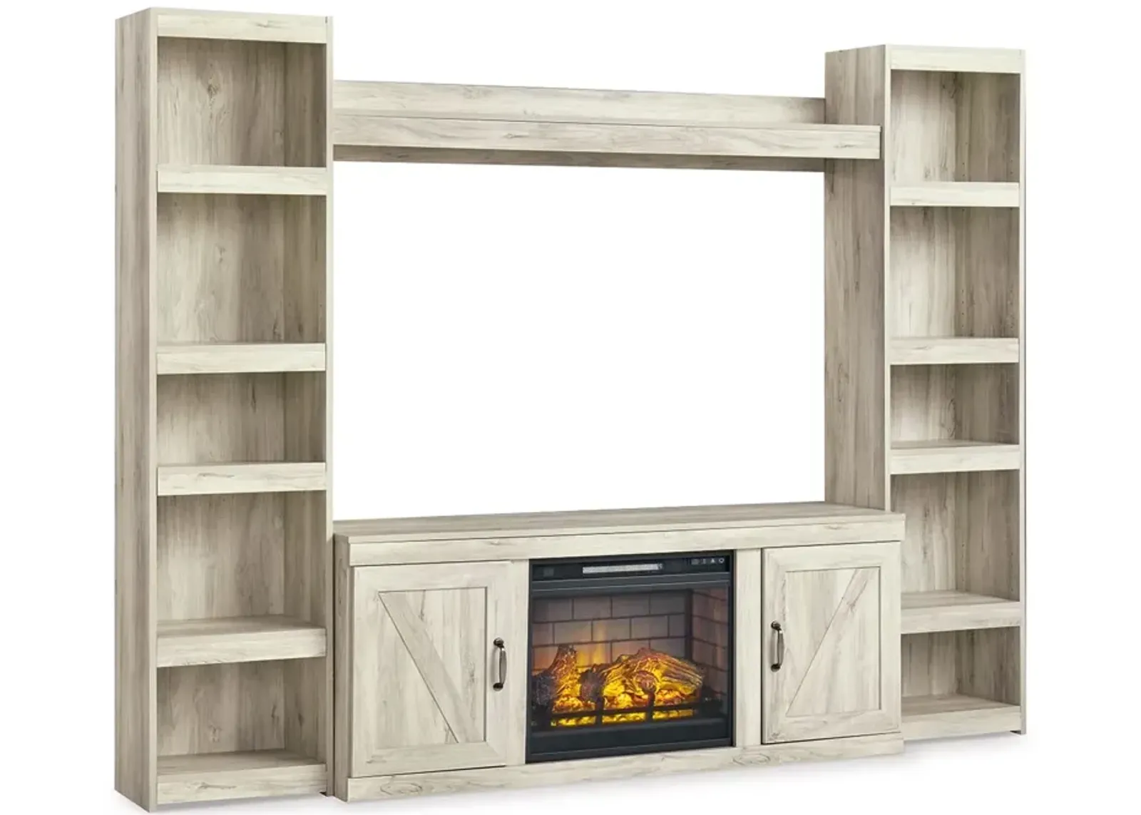 Bellaby 4-Piece Entertainment Center with Electric Fireplace