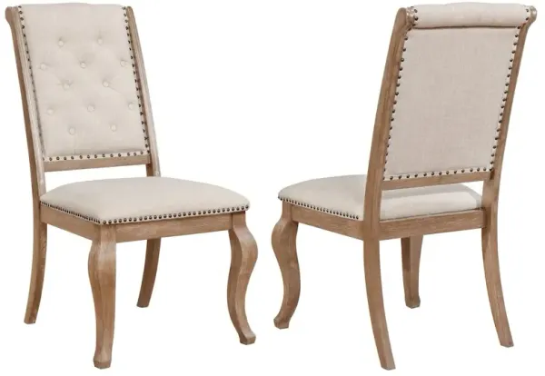 Brockway Upholstered Dining Chair Barley Brown (Set of 2)