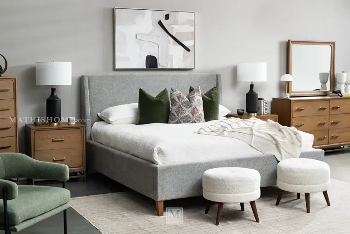 Lindon Queen Upholstered Island Bed