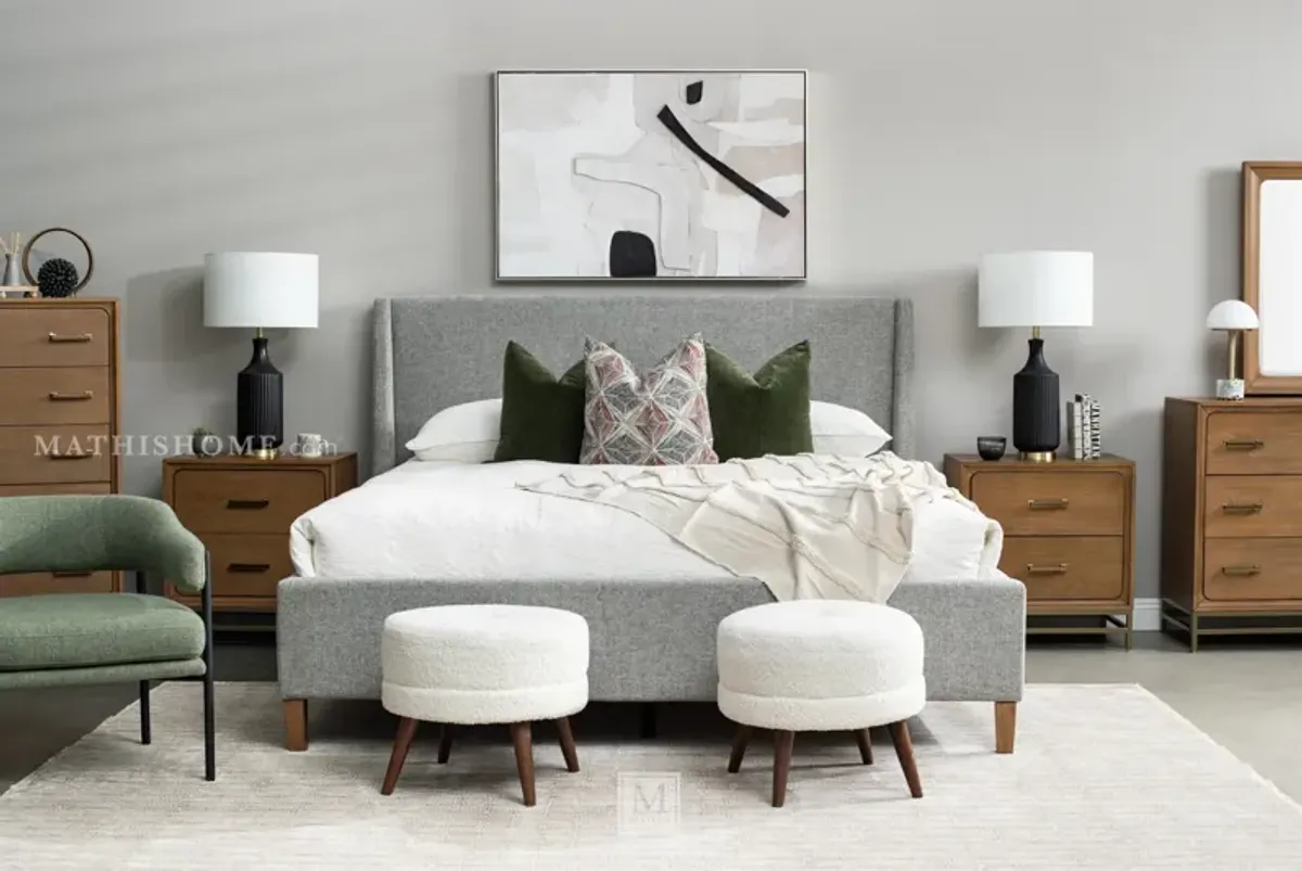 Lindon Queen Upholstered Island Bed