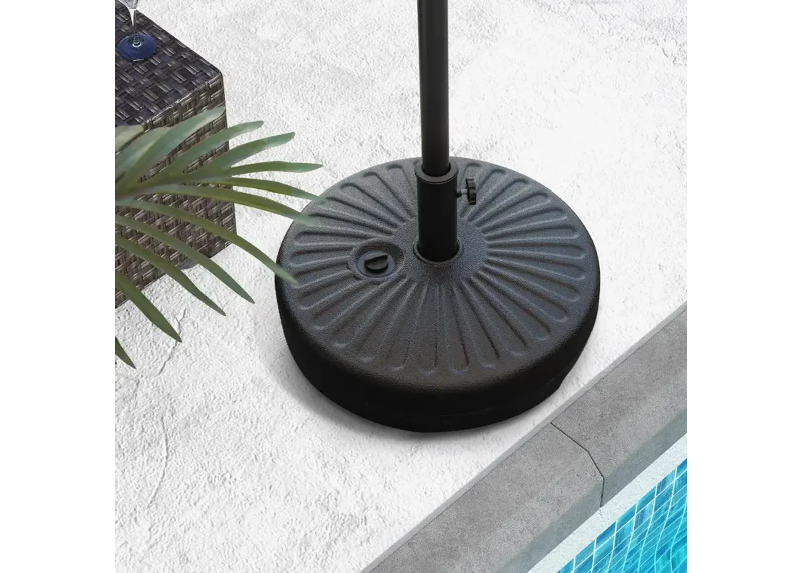 20 Inch Fillable Heavy-Duty Round Umbrella Base Stand