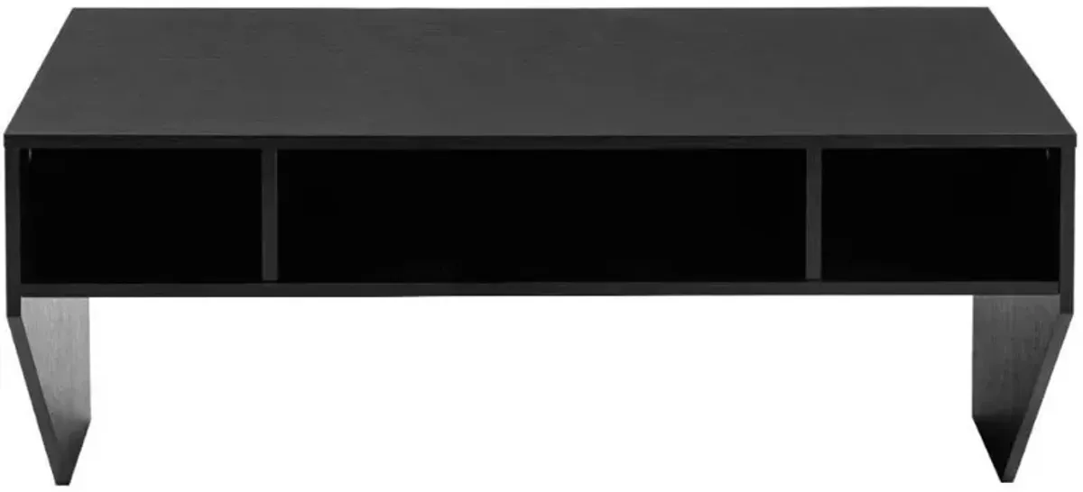 Contemporary Space Saver Floating Style Laptop Desk in Black