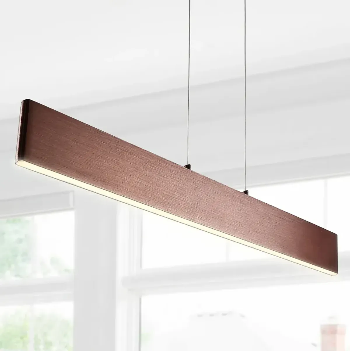 Draper Dimmable Adjustable Integrated LED Metal Linear Pendant