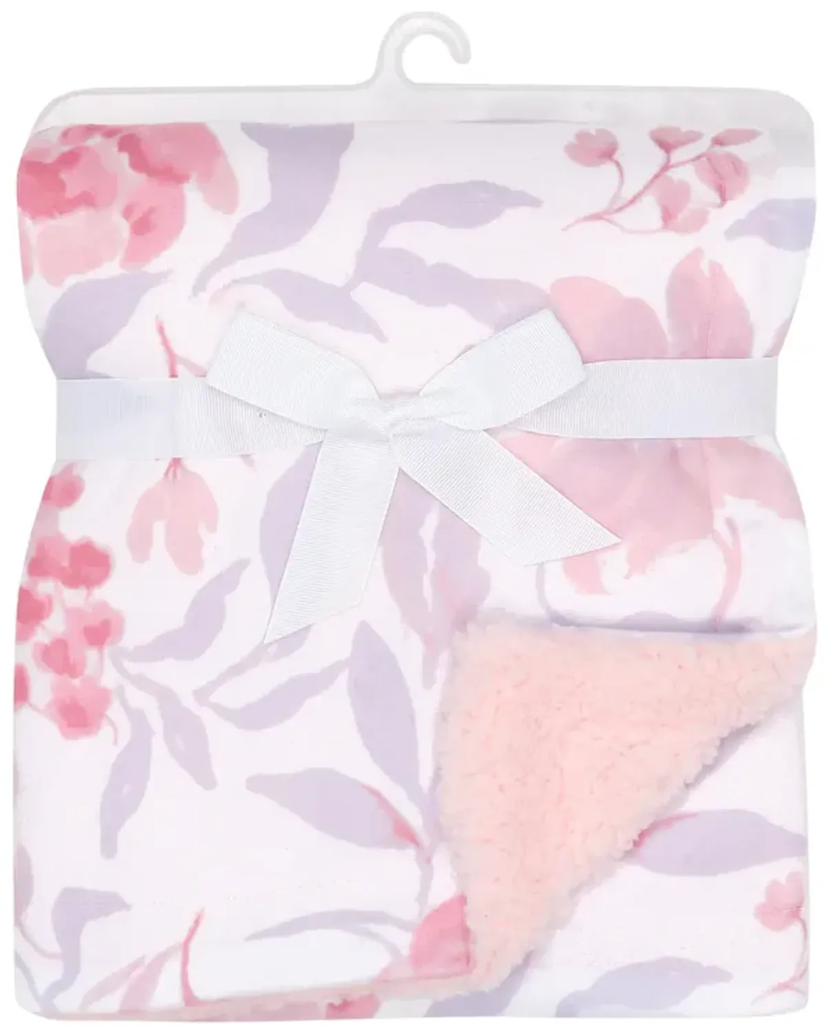 Bedtime Originals Lavender Floral Pink/Purple Soft Fleece Baby Blanket