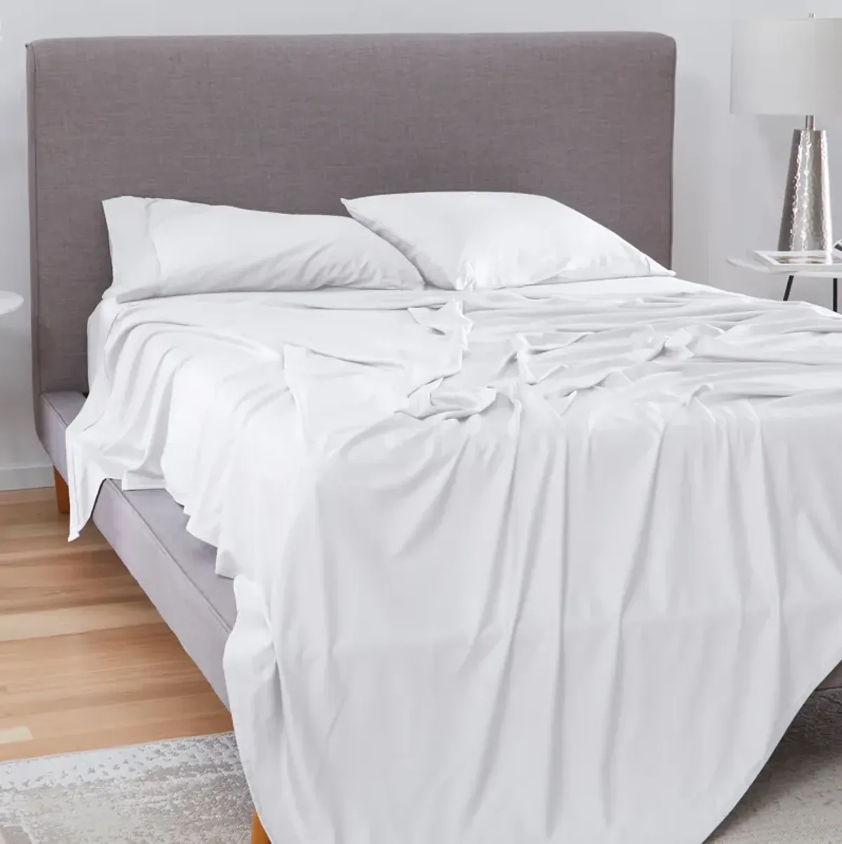 Hyper-Cotton Twin Sheet Set - Bright White