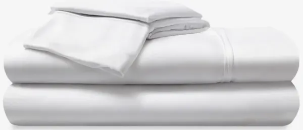Hyper-Cotton Twin Sheet Set - Bright White