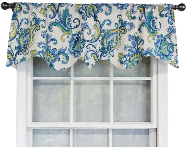 Sconset Rega Style 3" Rod Pocket Valance 50" x 17" Cornflower by RLF Home