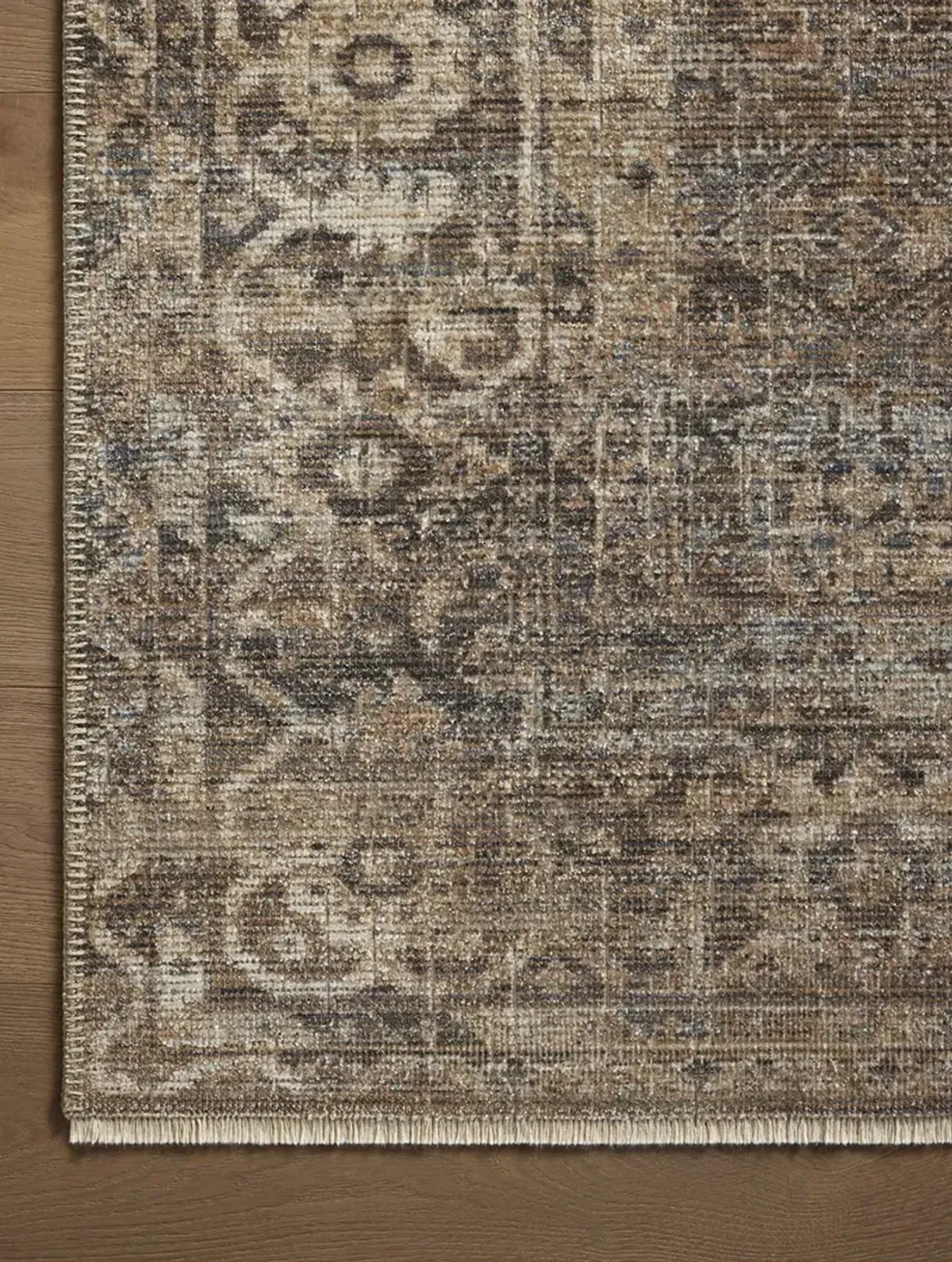 Heritage HER-07 Mocha / Denim 4''0" x 10''0" Rug by Patent Pending