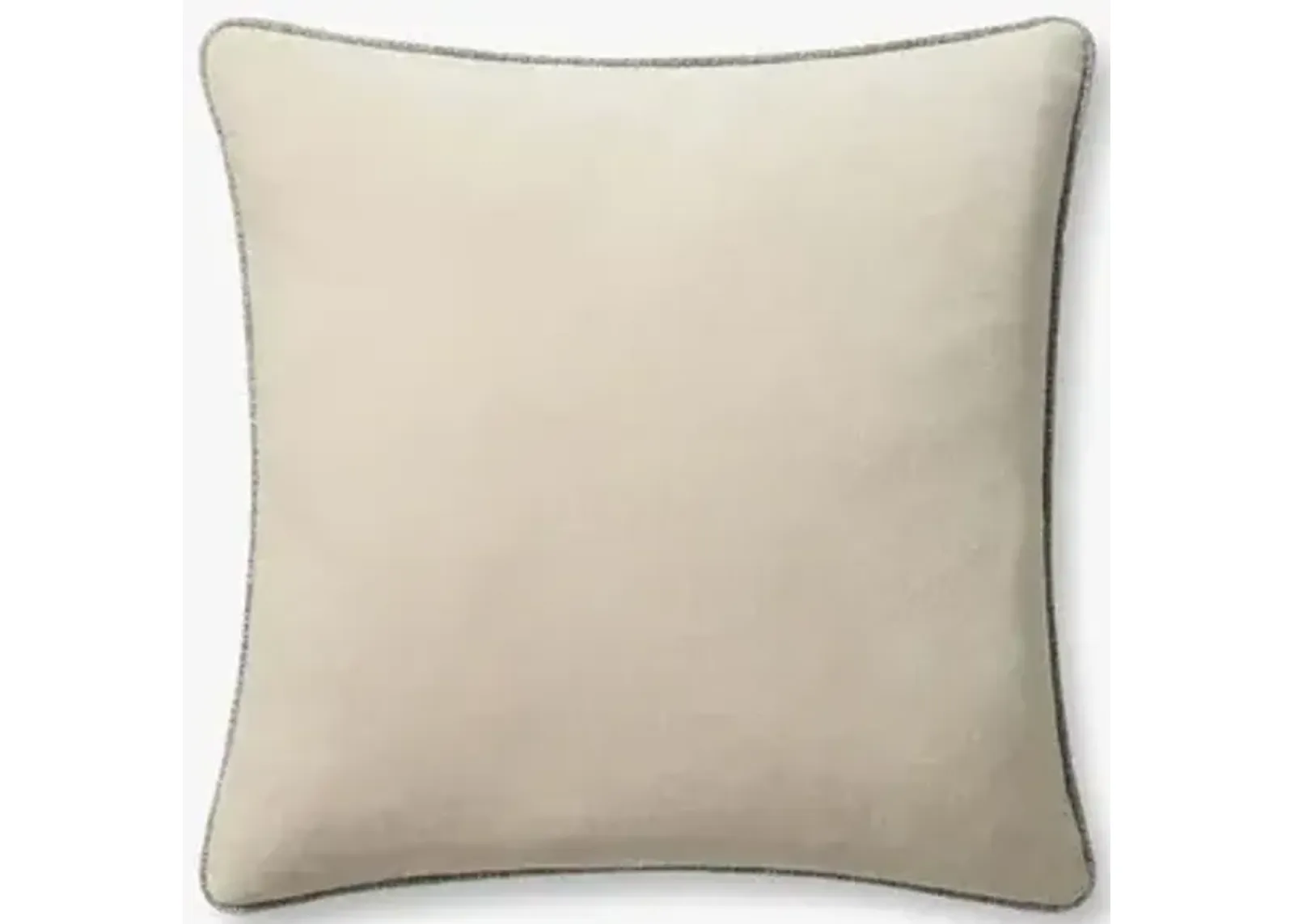 Liza PCJ0020 Ivory 22''x22'' Down Pillow by Chris Loves Julia x Loloi