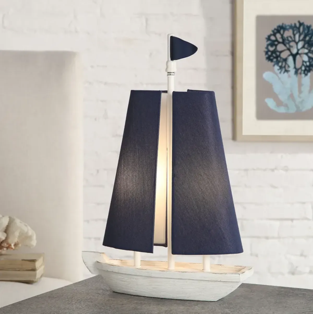 Maritine White Table Lamp