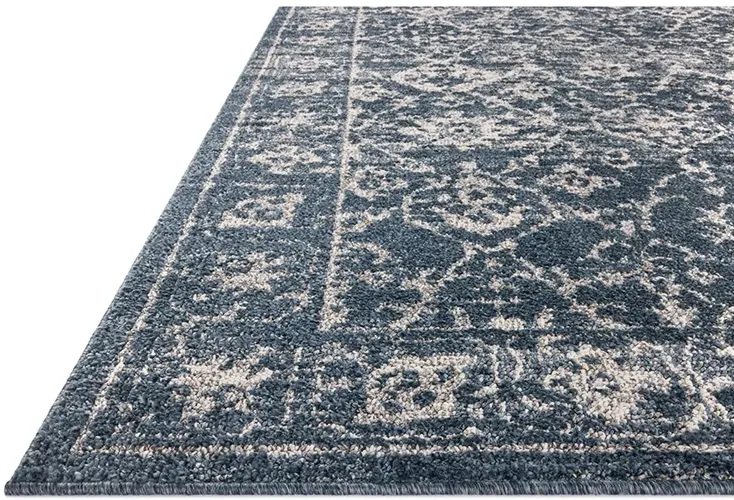 Gigi Navy/Stone 2'7" x 7'6" Runner Rug by Magnolia Home by Joanna Gaines x Loloi