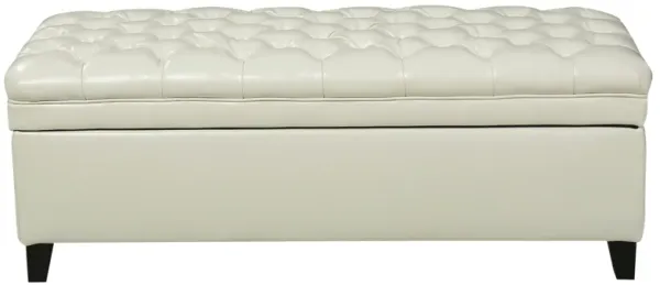 Merax PU Leather Storage Ottoman Bench