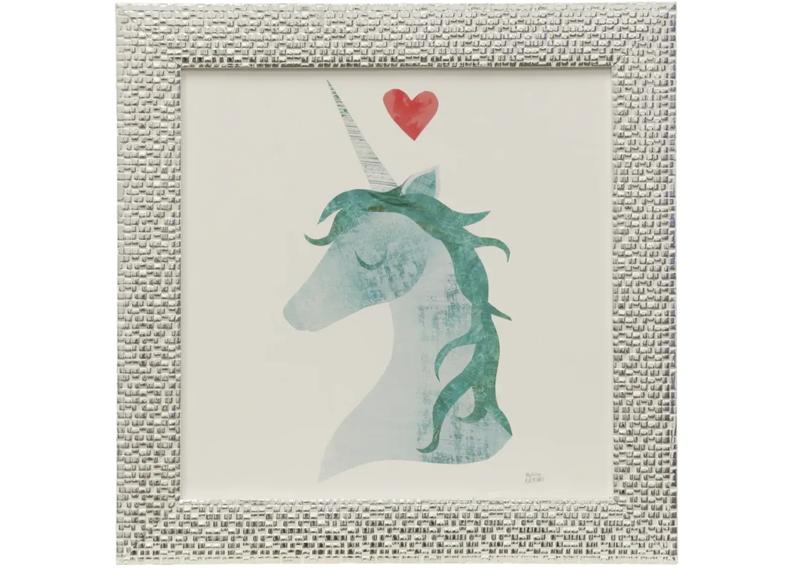 Unicorn Magic II Hearts Framed Print