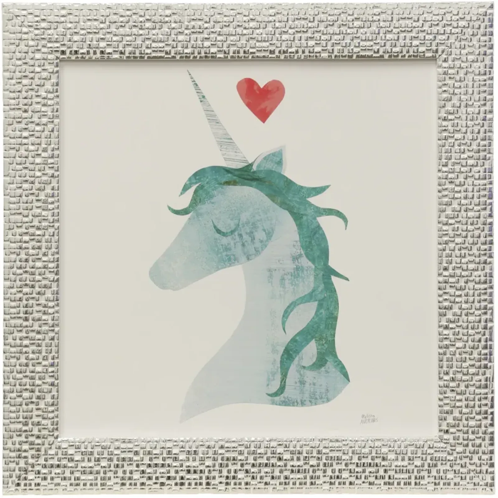 Unicorn Magic II Hearts Framed Print