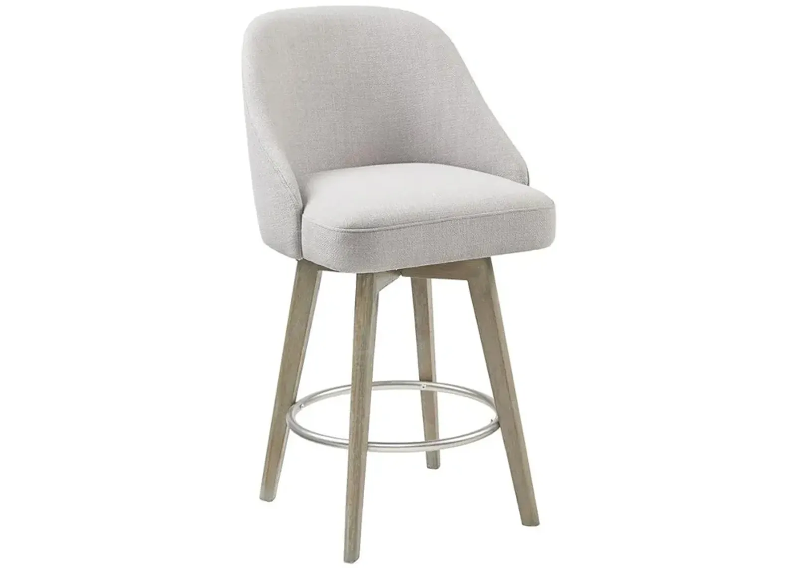 Belen Kox Reclaimed Grey Swivel Counter Stool, Belen Kox