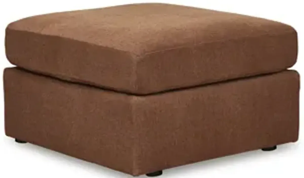 Modmax Oversized Accent Ottoman- Tan