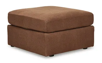 Modmax Oversized Accent Ottoman- Tan