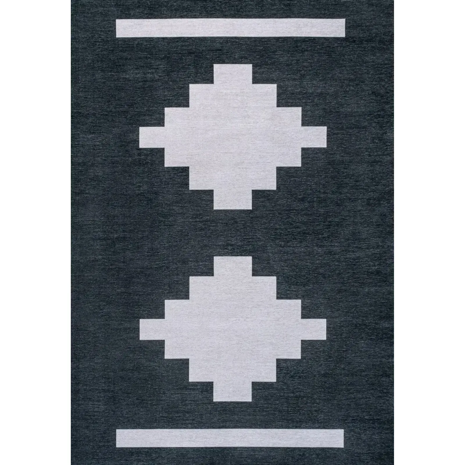 Adriel Geometric Medallion Machine-Washable Area Rug