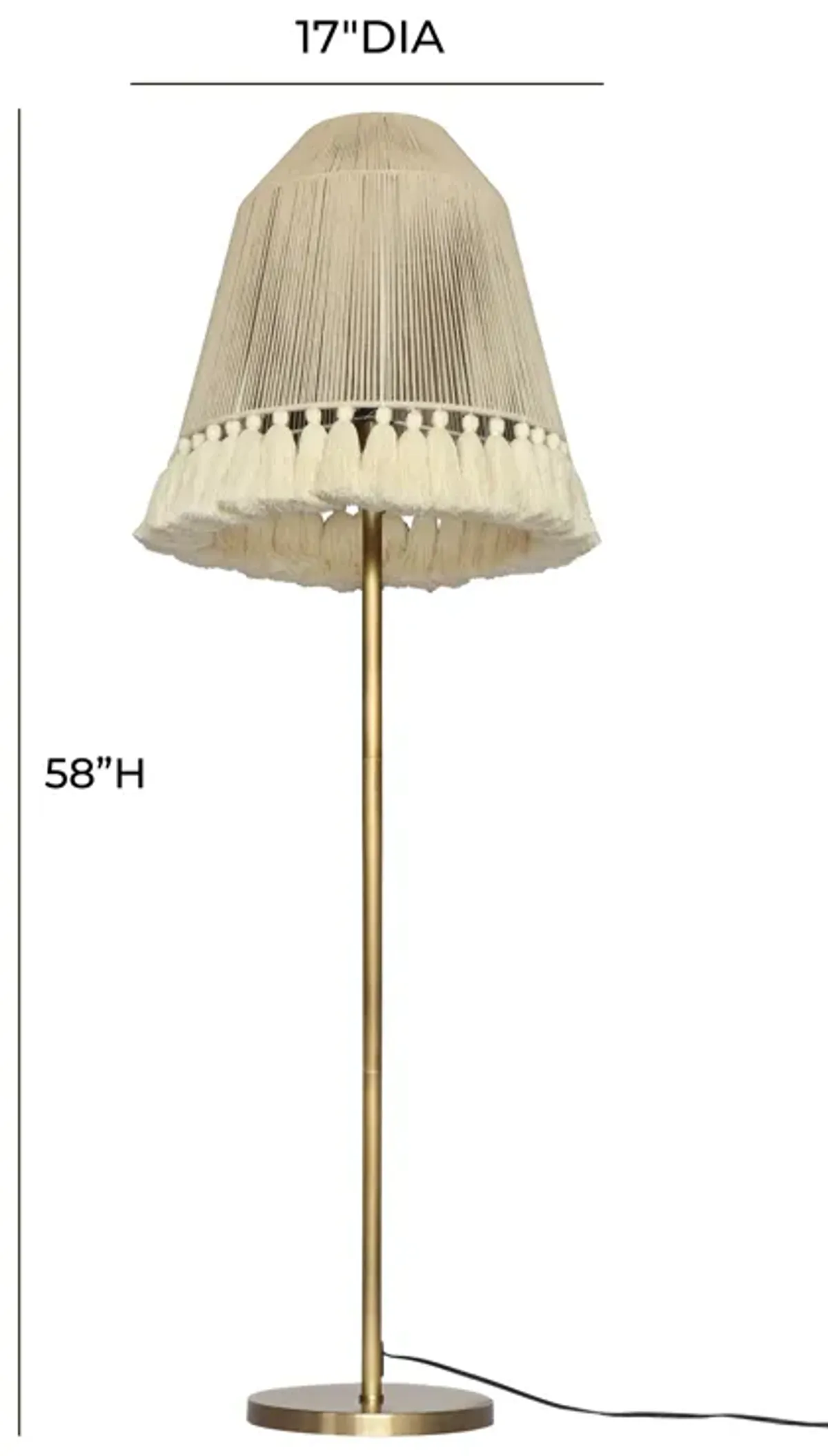 June White Floor Lamp